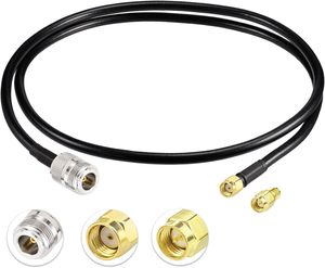 Câble coaxial RF personnalisé <span class=keywords><strong>10m</strong></span> RG58 cavalier N femelle vers <span class=keywords><strong>SMA</strong></span> mâle 50ohm câble d'antenne d'extension à faible perte pour la communication de signal - Product Image 2