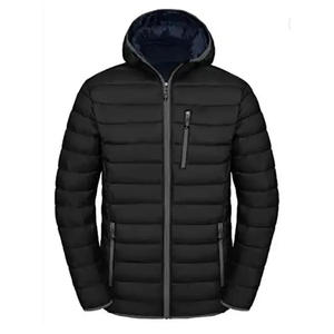 Chaqueta empacable con capucha para invierno, ligera, resistente al agua, Bomber Puffer, chaquetas de talla grande para <span class=keywords><strong>hombre</strong></span>, ropa de abrigo acolchada con aislamiento - Product Image 3