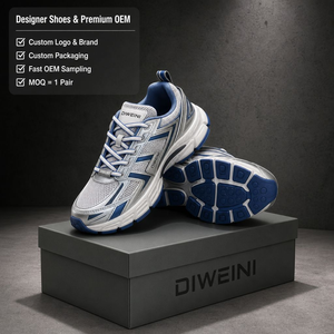 Luxury Designer shoe for Men Women High Quality Metallic Silver running shoes Tenis Zapatillas New - Product Image 1