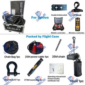 Palans de scène Chine 220V 500KG 100KG Mini grue de levage Équipement de levage électrique Moteur de treillis de scène Palan à chaîne avec certificat CE - Product Image 3