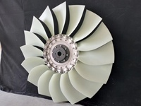 Ventilateur axial de refroidissement pour compresseur à vis, en nylon, 16 pales, en plastique, pour montage sur conduit de tour de refroidissement