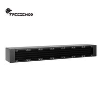 Radiateur de refroidissement par eau pour serveur FREEZEMOD, 7 emplacements pour ventilateurs, RoHS, radiateur en aluminium de 40 mm. SR-LP40-40X7F75