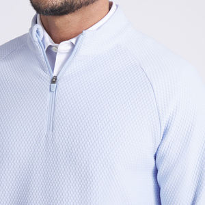 Personnalisé solide coupe ample Haute Tropic brodé Athleisure Quarter Zip Pullover Haute Tropic hommes sweats à capuche - Product Image 2