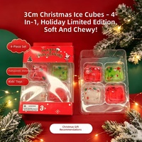Bonbons de décompression marbrés identiques à la marque, en stock, 4-en-1, petits carrés, jouet scintillant anti-stress