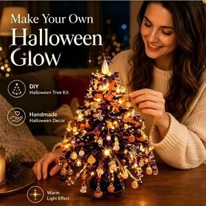 Kit DIY d'arbre de Noël perlé, mini décoration de table de 3 mm pour présentoir de bureau ou d'étagère - Product Image 6