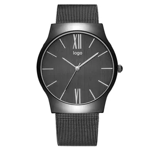 Lazada Hot Watch Herren Stahlgitter Gürtel uhr einfache Mode Großhandel Uhr