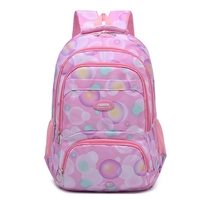 Sac à dos pour filles de haute qualité en nylon Oxford doublé, grande capacité, imperméable, motif géométrique, élégant, tendance, pour lycée, ordinateur portable