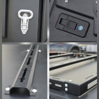 Boîte à bagages manuelle en alliage d'aluminium, étanche, à fermeture verrouillable, coque rigide, pour camping-car, installation sans perçage et garantie de 12 mois