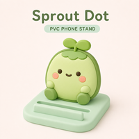 Support de téléphone portable en PVC souple personnalisé, boîte mystère, support de téléphone portable mignon de dessin animé pour cadeaux promotionnels