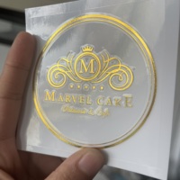 Haute adhérence conception personnalisée Logo UV or autocollant de transfert estampillé autocollant d'étiquette pour tous les produits