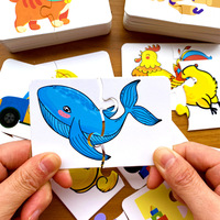 Cartes de puzzle éducatives pour l'apprentissage précoce - Jouet éducatif pour les tout-petits - Puzzle plat en papier - Activité ludique pour les garçons et les filles âgés de 123 ans