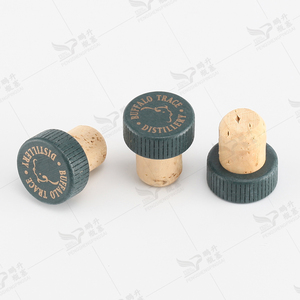 Nút chai rượu Gin, nút chai rượu Whisky, chai rượu thủy tinh, nút chai gỗ tùy chỉnh, nút chai gỗ khắc logo, chai rượu gỗ, chai nhựa PET, nhận đặt hàng - Product Image 1