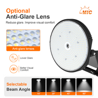 Reflector LED Súper Brillante de 1500W 1200W 1000W para Estadios con Sistema DMX DALI, Luz Antideslumbrante de Mástil Alto para Campos de Golf