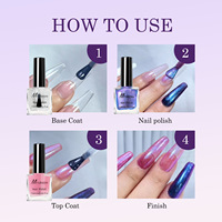 Ensemble de vernis à ongles scintillants, 6 couleurs, vernis à ongles brillant à séchage rapide, vernis à ongles longue durée pour salon et usage domestique