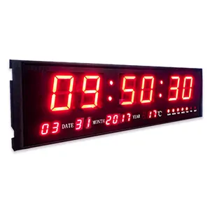 HonghaoLedデジタルウォールLED時計時計タイマー3インチLed電子ファッションウォールLED時計