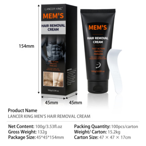Crema depilatoria delicata per uomo, senza irritazioni, per la rimozione dei <span class=keywords><strong>peli</strong></span> intimi, <span class=keywords><strong>del</strong></span> <span class=keywords><strong>petto</strong></span>, delle ascelle e delle gambe. - Product Image 6