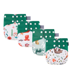 Elinfant новые моющиеся и экологически чистые Водонепроницаемые детские серые сетчатые быстросохнущие тканевые подгузники - Product Image 1