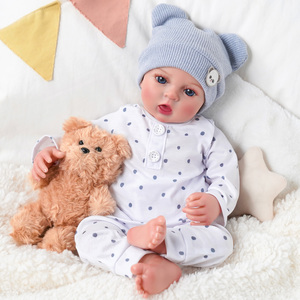 Poupée réaliste Babeside de 17 pouces, Oren, avec de jolies yeux bleus, poupées reborn, corps en vinyle souple, pour les boutiques de cadeaux, la vente au détail, la fabrication OEM - Product Image 1