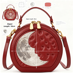 Borsa a tracolla con Design alieno con Design a forma di alieno con rientranza ricamata in ItaBag a tracolla bassa borsa <span class=keywords><strong>Ita</strong></span> personalizzata - Product Image 1