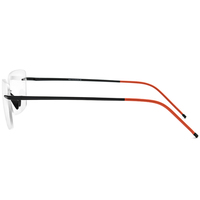 Gafas Borregls con Montura de Titanio sin Aro para Hombre, Diseño de Marca Nuevo 2025, Gafas Cuadradas Ultraligeras para Mujer, Lentes Ópticas 18557