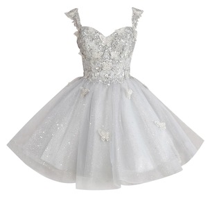<span class=keywords><strong>Vestido</strong></span> Formal <span class=keywords><strong>de</strong></span> <span class=keywords><strong>Noche</strong></span> <span class=keywords><strong>para</strong></span> Mujer, Estilo Línea A, Largo hasta <span class=keywords><strong>la</strong></span> Rodilla, Cuello en V, con Apliques Florales, <span class=keywords><strong>para</strong></span> Banquetes, Otoño, Cachemira - Product Image 2