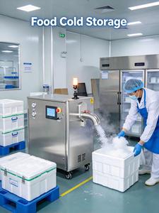 Máquina de Alta Eficiencia para la Producción de Hielo Seco en Pellets, Peletizadora Industrial Automática con PLC para Limpieza Criogénica y Cadena de Frío - Product Image 1