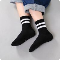 I-0197 Chaussettes d'automne en gros pour enfants, chaussettes de sport en coton pour garçons et filles, chaussettes de plage jungle, chaussettes blanches pour enfants