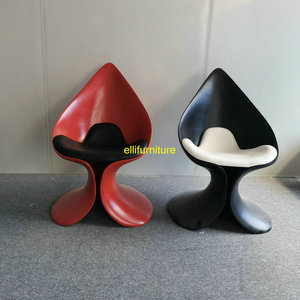 Meubles de maison chaise <span class=keywords><strong>calla</strong></span> en fibre de verre banquet chaise en cuir blanc fauteuil en tissu de velours rouge chaises de salon de luxe - Product Image 5
