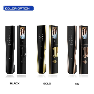 Serrure intelligente de luxe à reconnaissance faciale 3D et palmaire Tuya - Sécurité biométrique pour porte d'entrée - Product Image 3