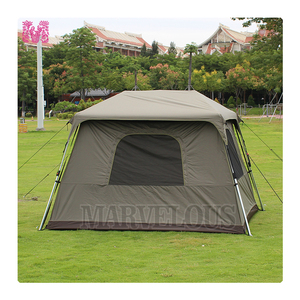 Tenda da Campeggio Portatile per 2 Persone a Doppio Strato in PU Impermeabile 3000mm, Antivento, Leggera e con Montaggio Facile e Istantaneo - Product Image 1