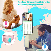 Realistischer Schmetterlings-Vibrator Sexspielzeug für Frauen & Paare Tragbarer Slip mit App-Fernbedienung für Lesbische Abenteuer