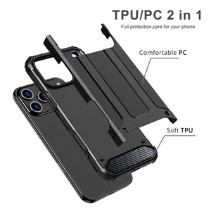 Chống Thả & Chống Sốc TPU + PC 2 Trong 1 Armor Điện Thoại Bìa Với Stereobutton Và Bên Trong Tản Nhiệt Thiết Kế Cho <span class=keywords><strong>iPhone</strong></span> 17 Pro Max - Product Image 4