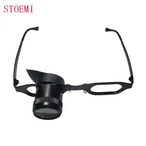 STOEMI 8541 2X 3X 4X 5X 6X 7X 10X 12X 15X أحادي العدسة المكبرة النظارات المكبر نظارات العدسة انخفاض الرؤية الايدز