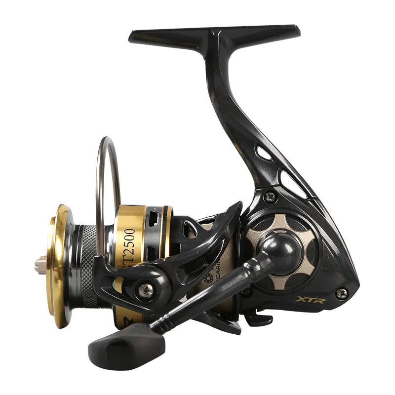 Fishing Spinning reel 7 + 1BB 10KG drag 2500 größe metall spool spinning reel