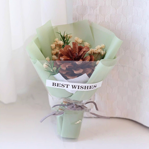 Bouquets <span class=keywords><strong>de</strong></span> fleurs séchées miniatures artisanales variées (fleurs et étoiles) pour la vente en gros transfrontalière – Fleurs artificielles préservées pour présentation - Product Image 6