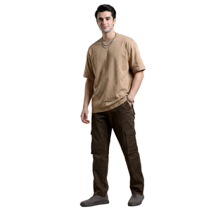 Camiseta Premium para Hombre, 100% Algodón, Hombros Caídos, Talla Grande, Ligera, para Diseño de Logotipo Personalizado - Product Image 1
