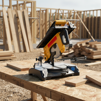 Scie circulaire à tige de traction certifiée KRB de 10 pouces, machine de découpe électrique industrielle pour le travail du bois, scie à aluminium à 45 degrés, bricolage sans balais