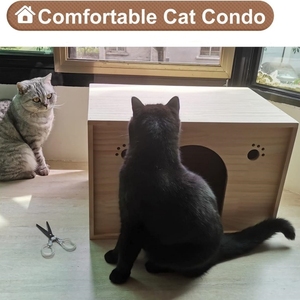 <span class=keywords><strong>Mesita</strong></span> <span class=keywords><strong>de</strong></span> <span class=keywords><strong>Noche</strong></span> Moderna <span class=keywords><strong>de</strong></span> Madera con Espacio para Mascotas, Ecológica, para Dormitorio o Sala <span class=keywords><strong>de</strong></span> Estar - Product Image 6