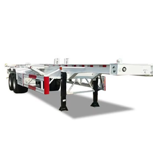 Semi-remorque châssis squelette 2 essieux 20 pieds de haute qualité, charge utile maximale 40 tonnes, pneus 12R22.5, état neuf, vente chaude, remorques de camion - Product Image 1