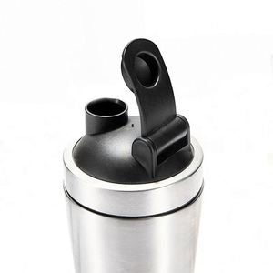 Shaker <b>Bottle</b> Metal Shaker <b>Bottle</b> Double Section Shaker <b>Bottle</b> with Scale for Gym - Product Image 3