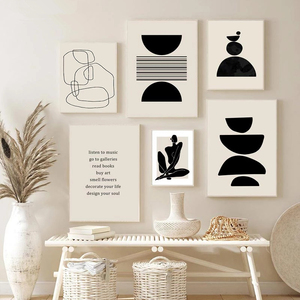 <span class=keywords><strong>Pittura</strong></span> murale astratta figure geometriche <span class=keywords><strong>pittura</strong></span> su tela grafica arte Poster stampa moda immagine Vintage arredamento moderno camera da letto - Product Image 2