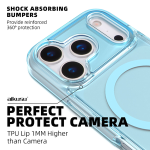 Защитный прозрачный чехол Aikusu серии Customizable для iPhone 17 16 15 14 13 Air Pro Max - Product Image 3