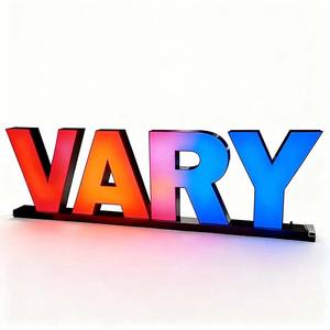 لافتة نيون قائمة بذاتها مباشرة من المصنع، حروف نيون مخصصة مع حامل، ديكور للزفاف، إضاءة للحفلات، أرقام قابلة للطي - Product Image 4