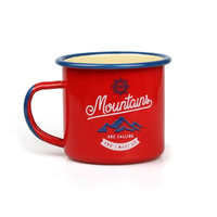 Tasses en émail personnalisées avec logo 350 ml avec couvercle pour le camping/le pique-nique/la pêche/l'extérieur, design mignon, sans BPA, lavables au lave-vaisselle, pour la remise des diplômes