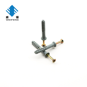 Tassello a Fungo in PVC <span class=keywords><strong>da</strong></span> 8mm 7mm X 35mm, Ancoraggio a Espansione in Nylon <span class=keywords><strong>da</strong></span> 6mm con Vite per Fissaggio a Muro - Product Image 2
