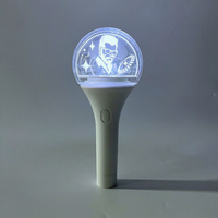 Bâtons lumineux LED pour festival de musique, logo gravé au laser personnalisé, 15 couleurs, baguette lumineuse rotative en plastique pour les fans