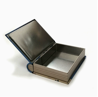 Mini boîte en métal en forme de livre pour chocolats, emballage alimentaire, style livre d'histoires, boîte à bonbons, étui métallique