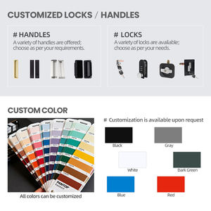 Armoire de rangement en métal verrouillable, armoire à dossiers avec étagères réglables pour la maison, le garage - Product Image 5