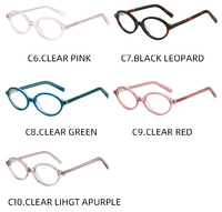 Nouvelles montures de lunettes en acétate de forme ovale pour femmes, fabriquées à la main, de haute qualité, avec logo personnalisé, style européen et américain