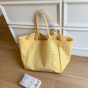 2026 Hot Selling <b>Canvas</b> <b>Bag</b> Embroidered Letter Handbag Women's Fashion Tote <b>Bag</b> - Product Image 2